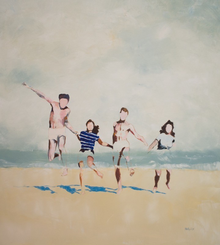 Harley Oliver, They Got Married, Oil on Linen, 90x84cm, 2016 - 3,000