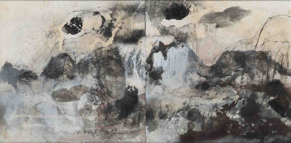 Claire Primrose -The Marks You Made - Mixed media Diptych on board 49x78cm 950 web