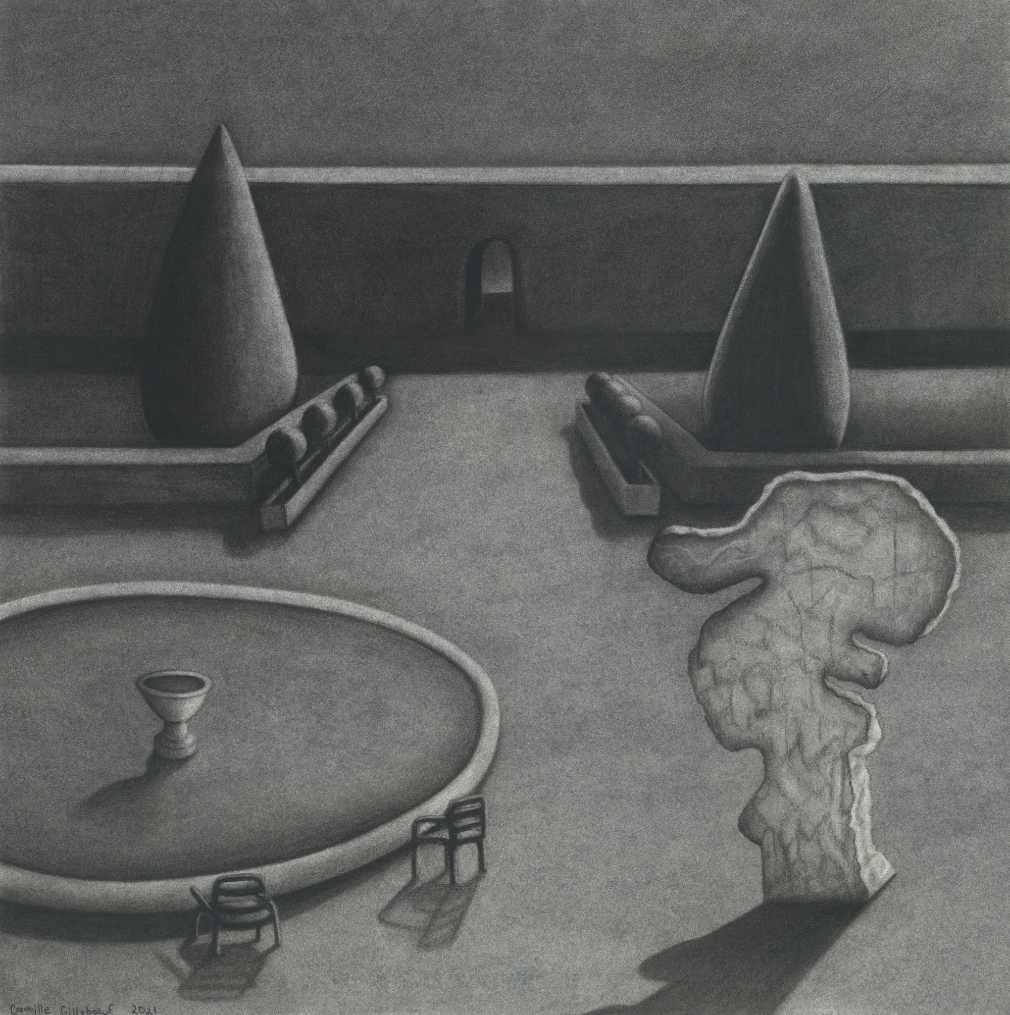 Camille Gillyboeuf, The Land of Grief, 2021